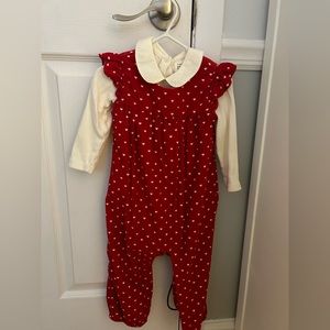 Gap overalls with matching bodysuit
